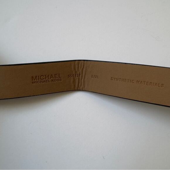 Michael Kors NWOT Black gray belt Bag Fanny pack MK zipper adjustable size L/XL - Picture 9 of 10